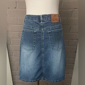 Lilly Pulitzer Blue Denim A-Line Skirt  6